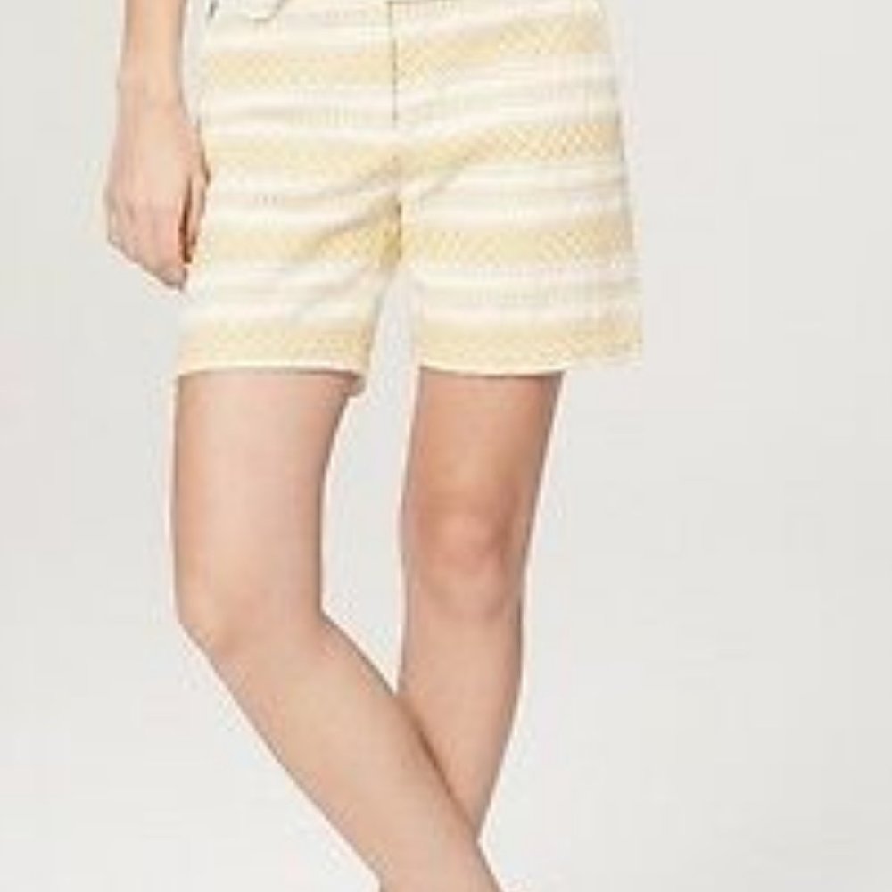 Loft Riviera shorts 5.5 inch inseam. Cream/mustard